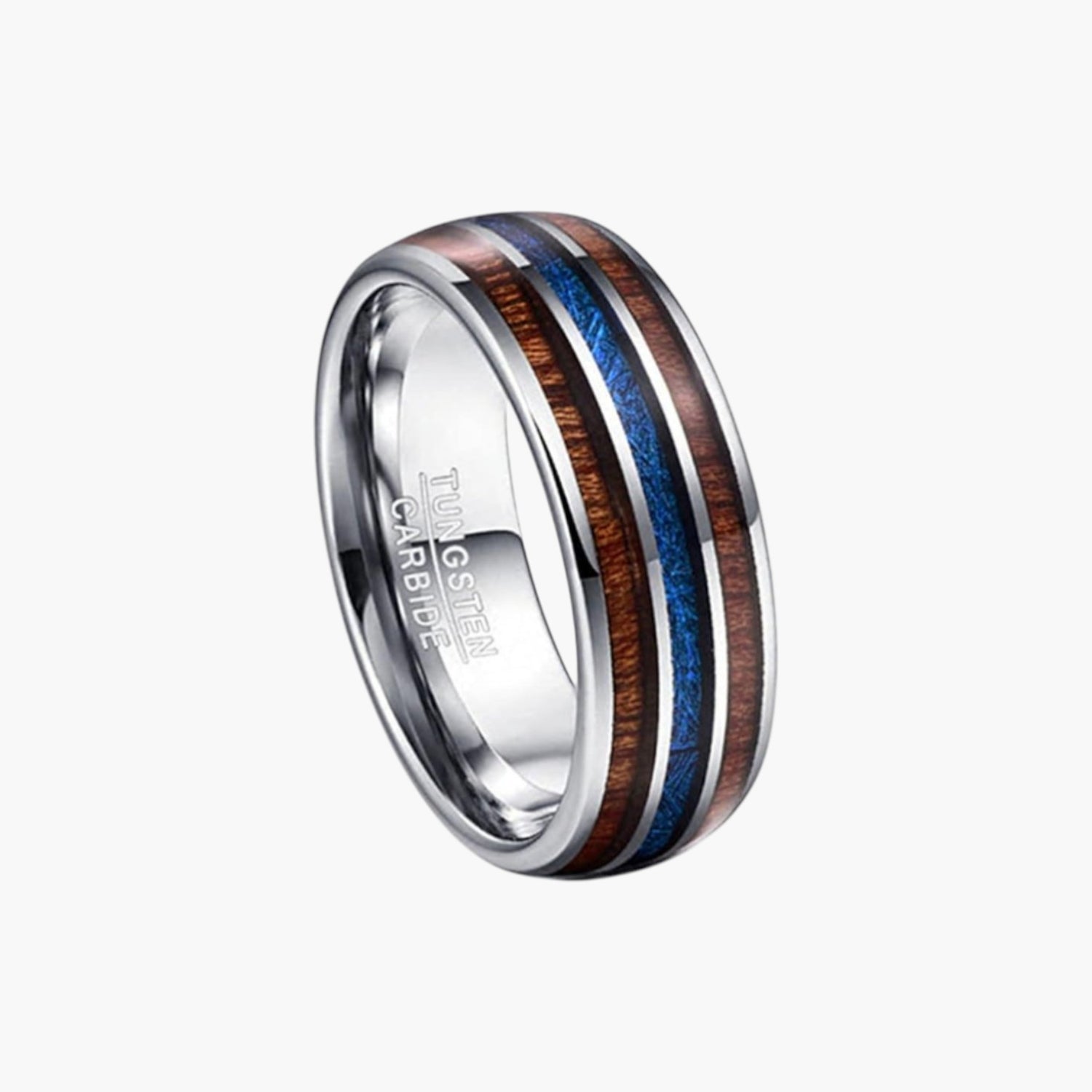 Anel Aura Cósmica em Aço de Tungsténio