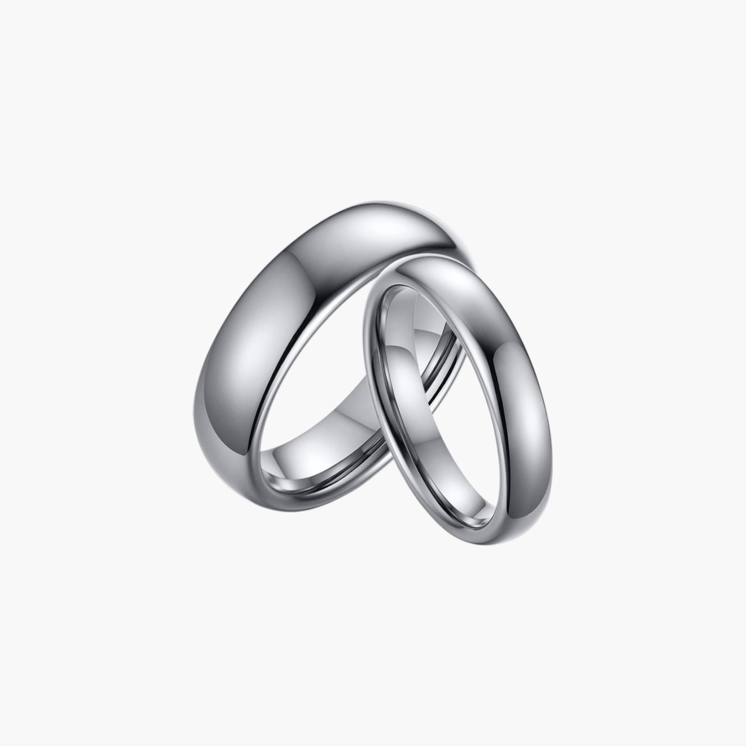 Anel de Casal em Aço de Tungsténio