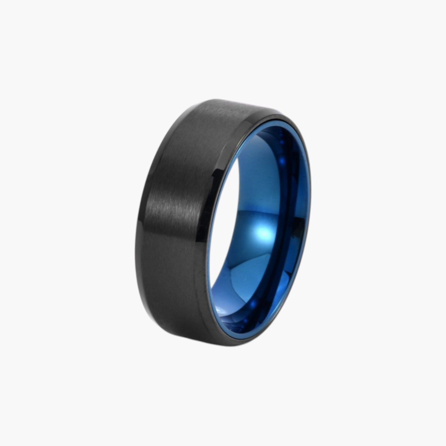 Anel Giratório Escovado em Aço Titânio