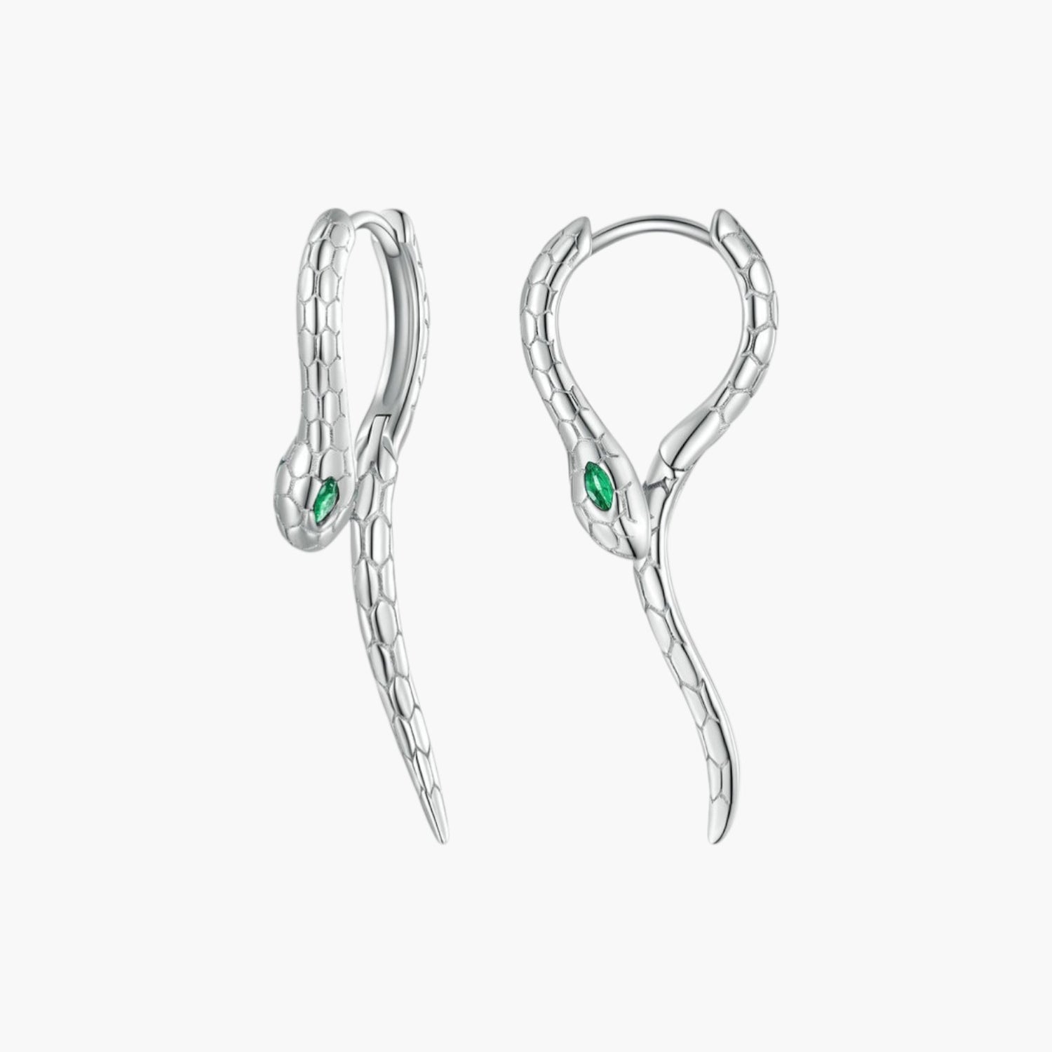 Brincos Snake em Prata 925 com Zircónia