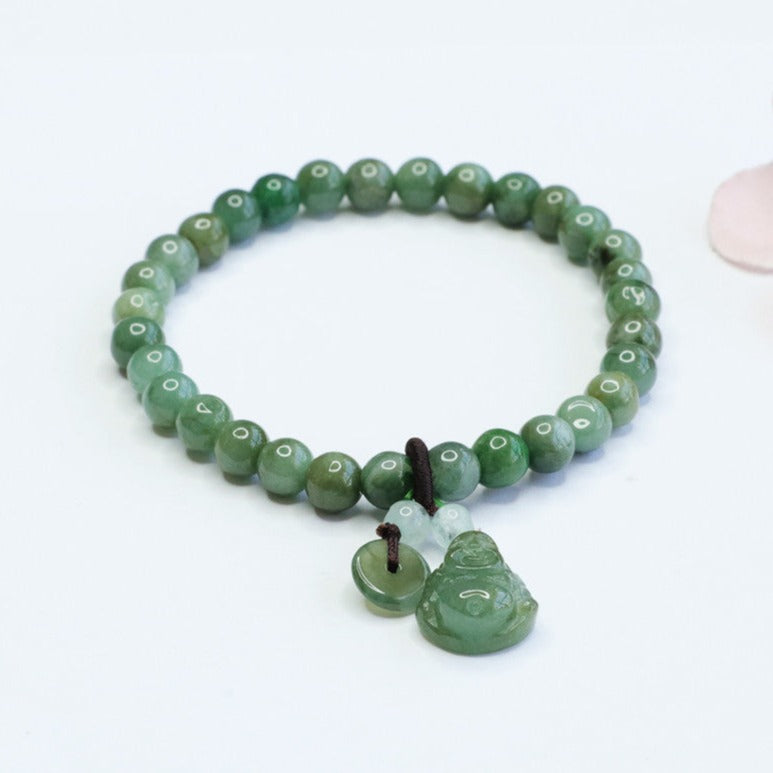 Pulseira Jade Tradicional Budista