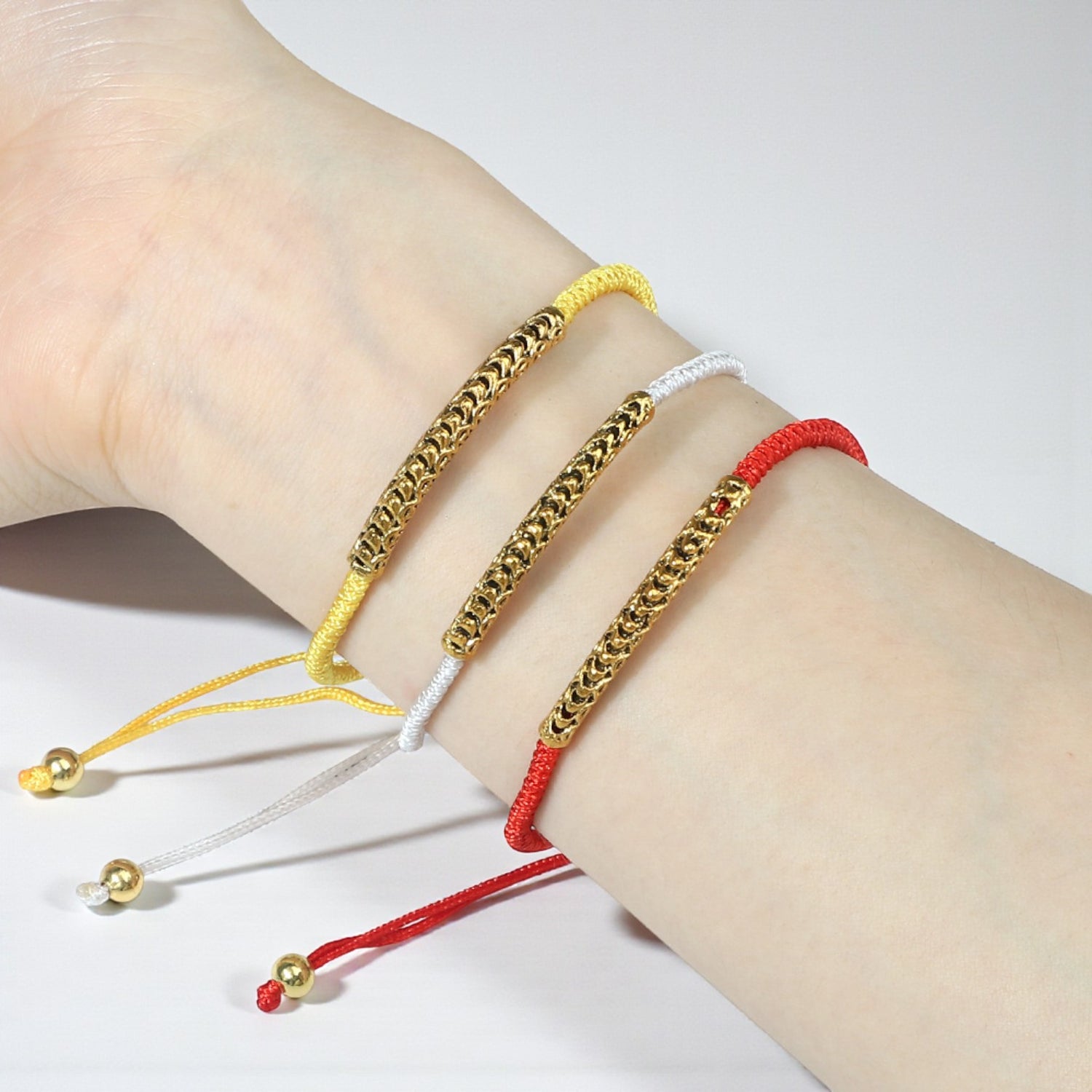 Pulseira Trançada Artesanal Ajustável