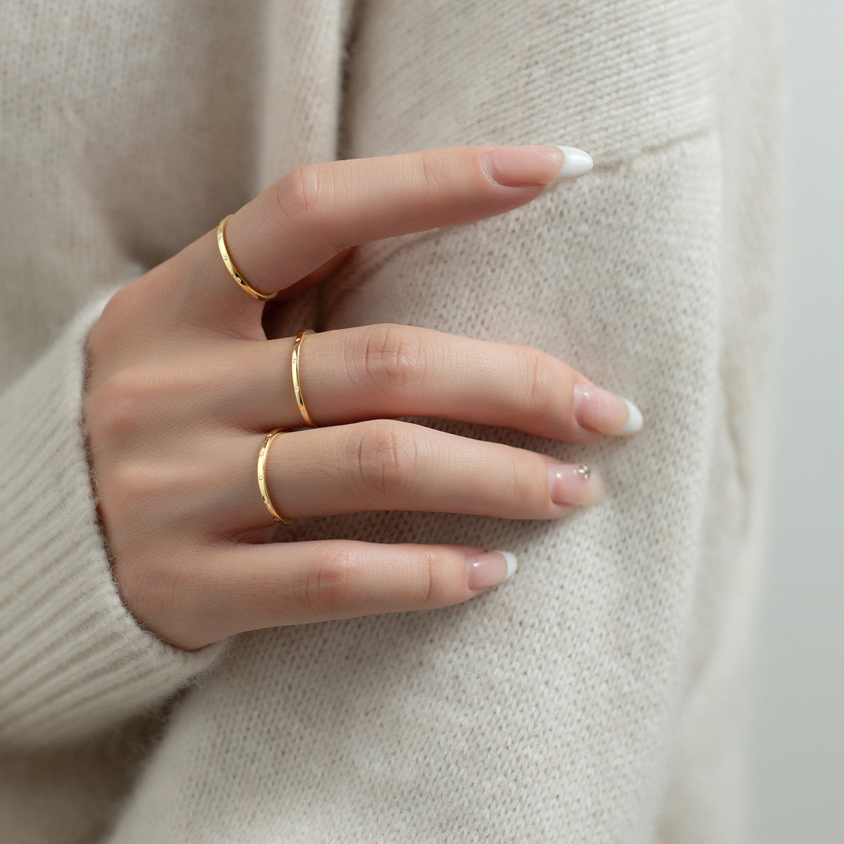 Anel Simples com Zircónia