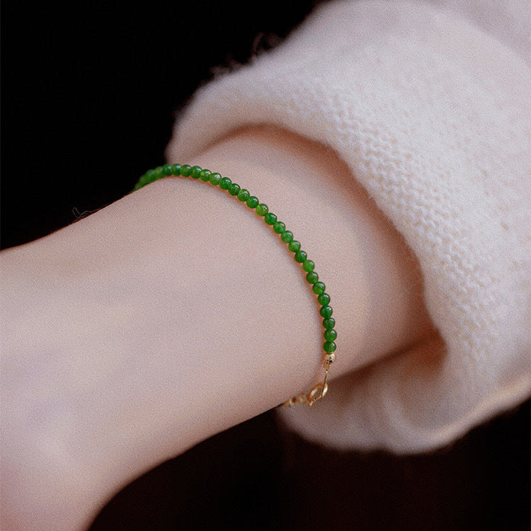 Retro Chalcedony Bracelet in Natural Stone