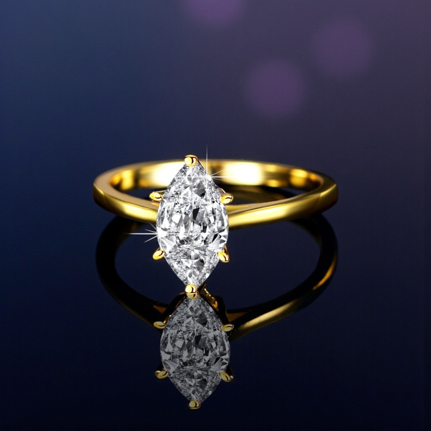 Anel Minimalista com Moissanite