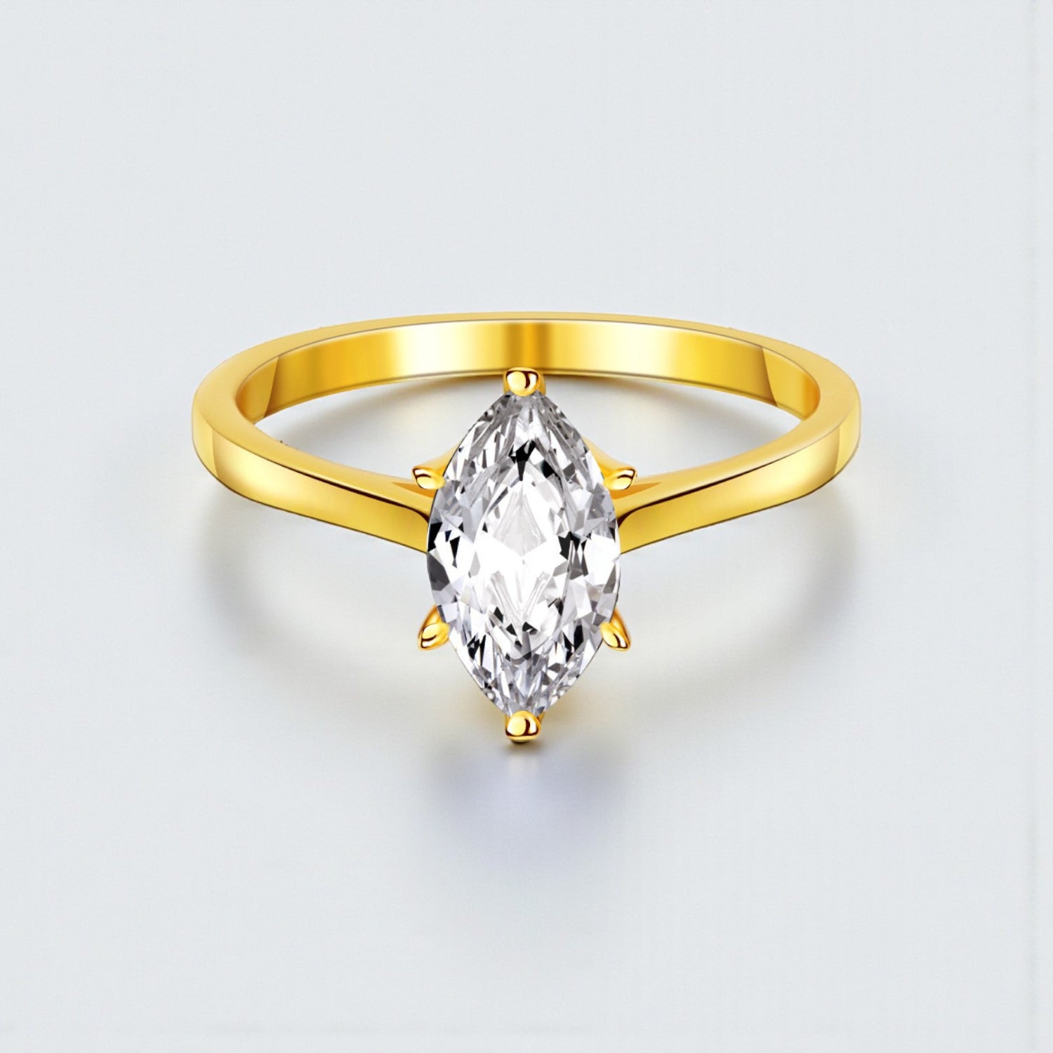 Anel Minimalista em Prata 925 com Moissanite