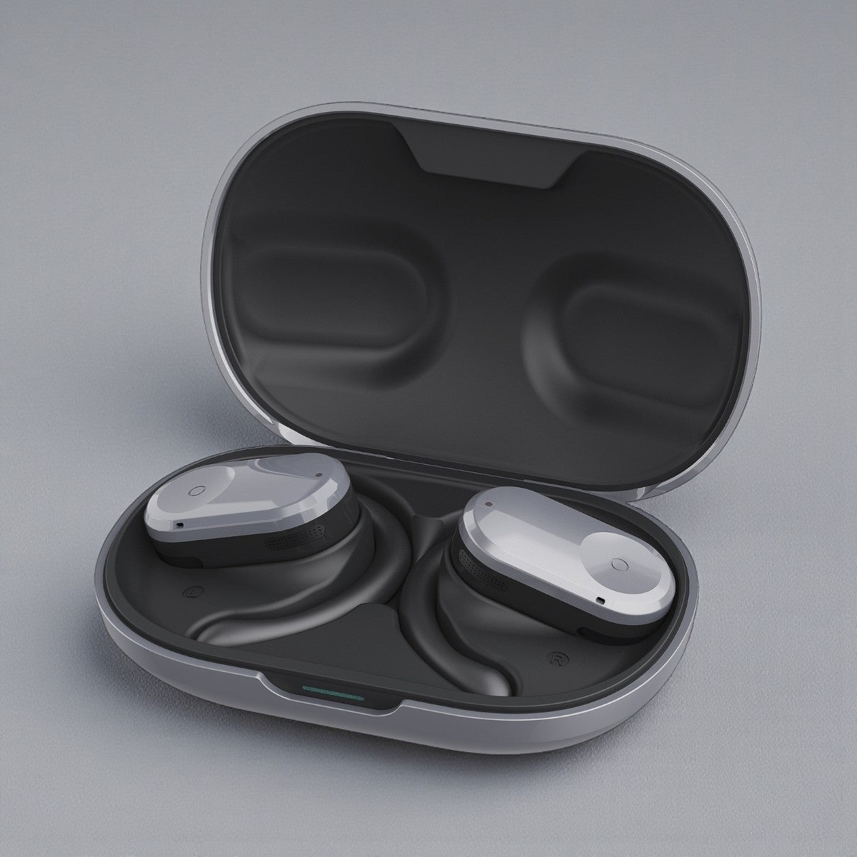 Auriculares Open-Ear Bluetooth com Condução por Ar, Baixa Latência e Autonomia Prolongada