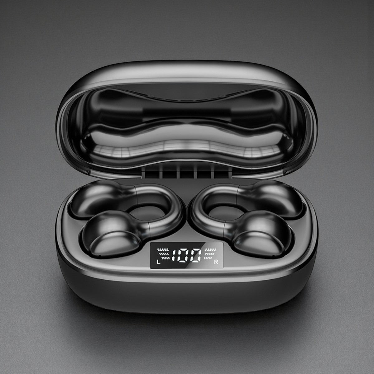 Auriculares Bluetooth Open-Ear de Condução Óssea com Clip e Autonomia Prolongada