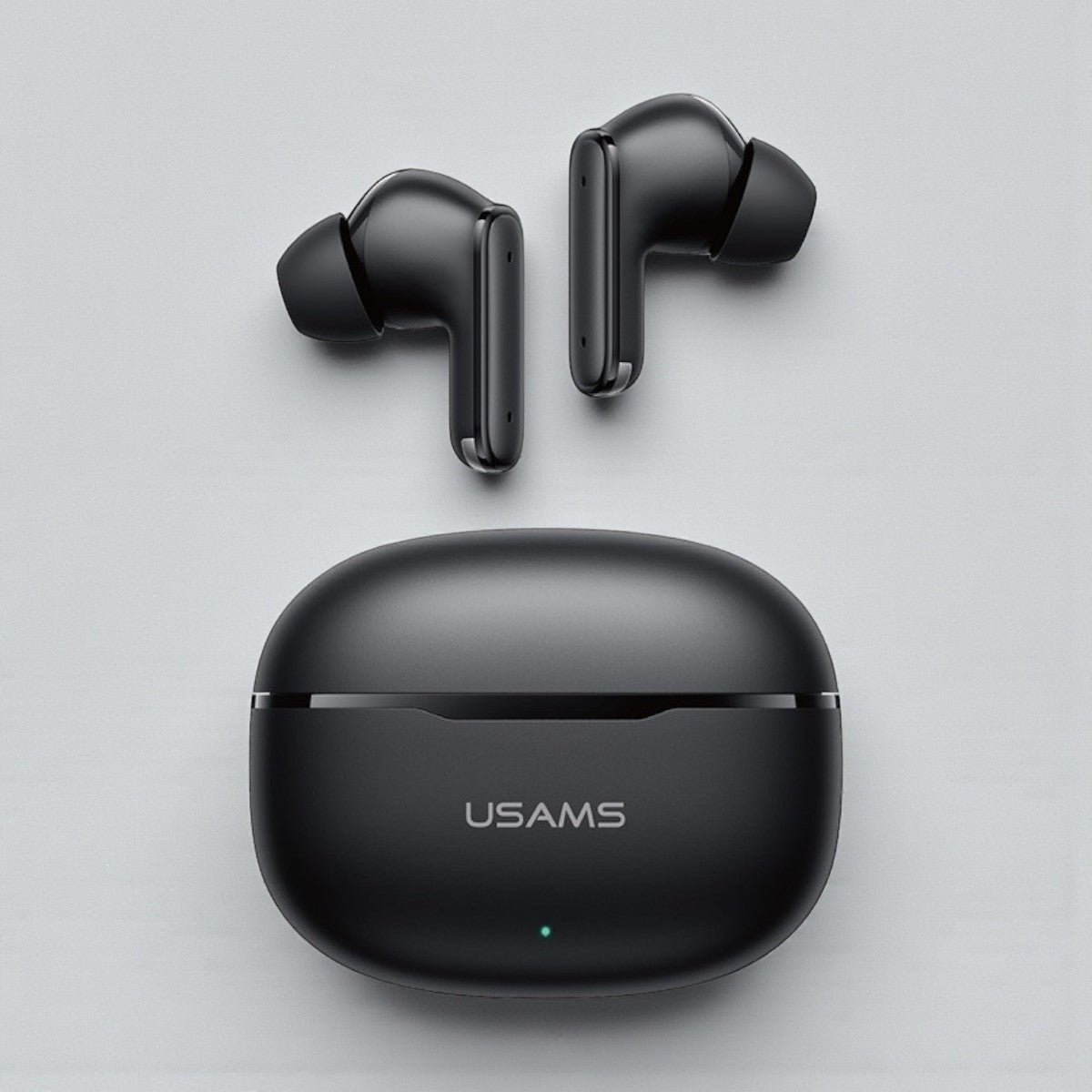 Auriculares Bluetooth TWS USAMS EO5 Semi-In-Ear com Estojo Compacto e Autonomia Prolongada