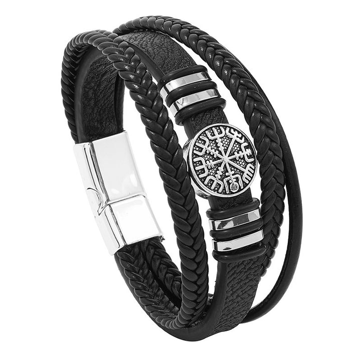 Pulseira Compass de Couro