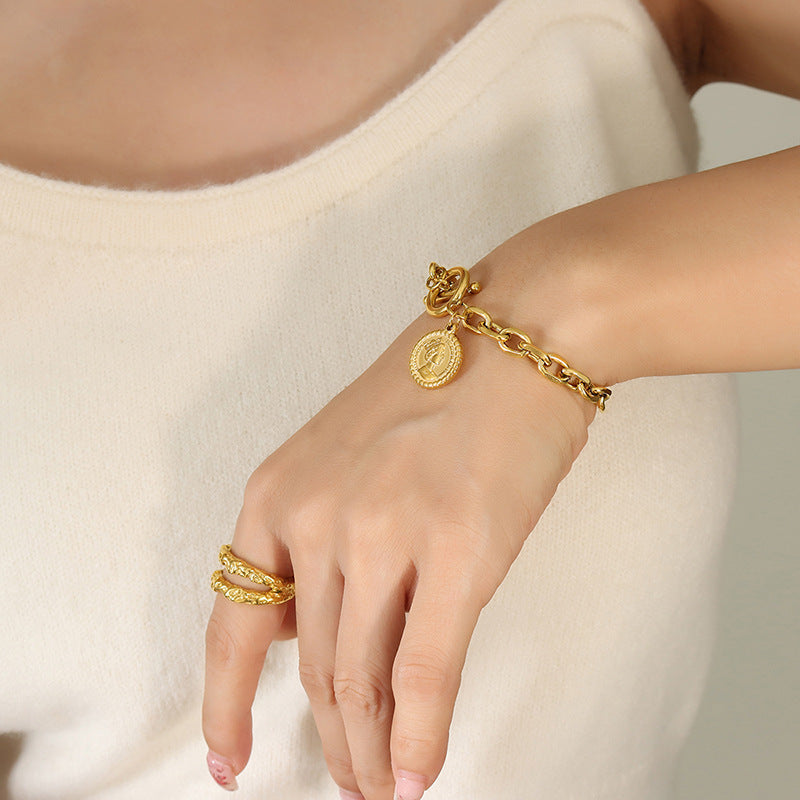 Pulseira Queen em Aço Inoxidável