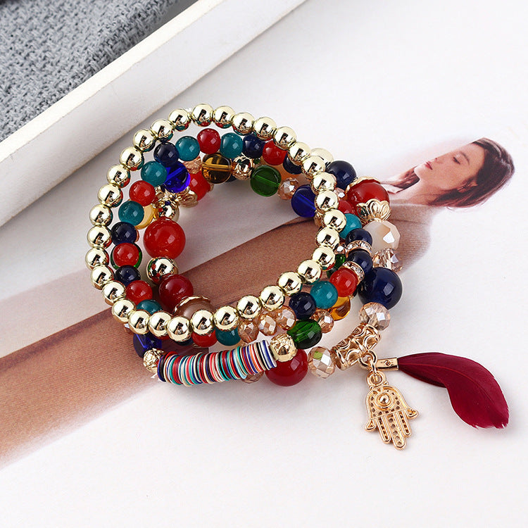 Conjunto de 4 Pulseiras Boêmia