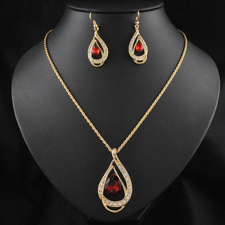 Conjunto Colar e Brincos Gota