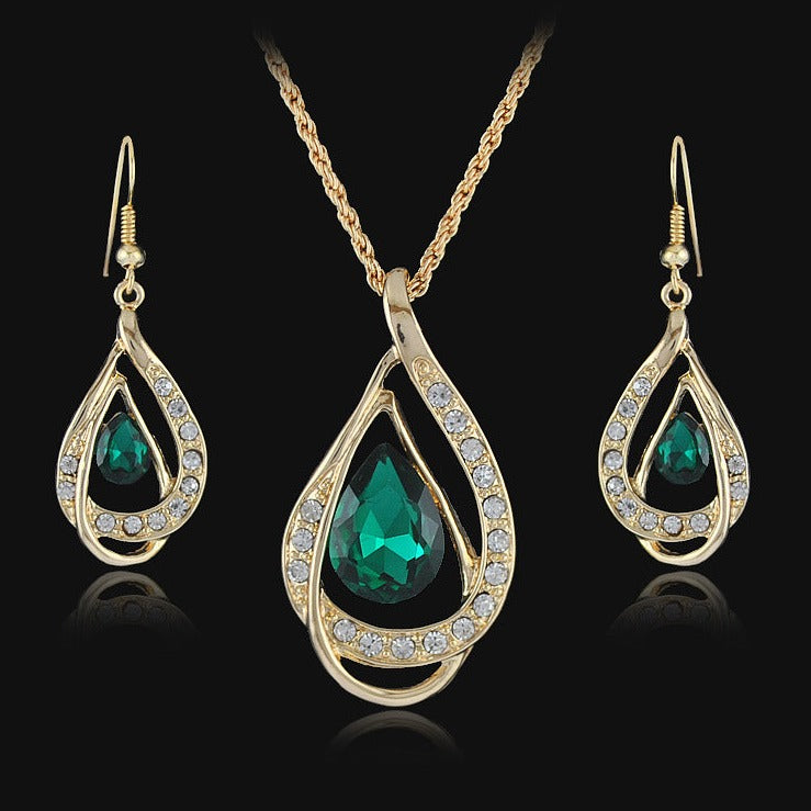 Conjunto Colar e Brincos Gota