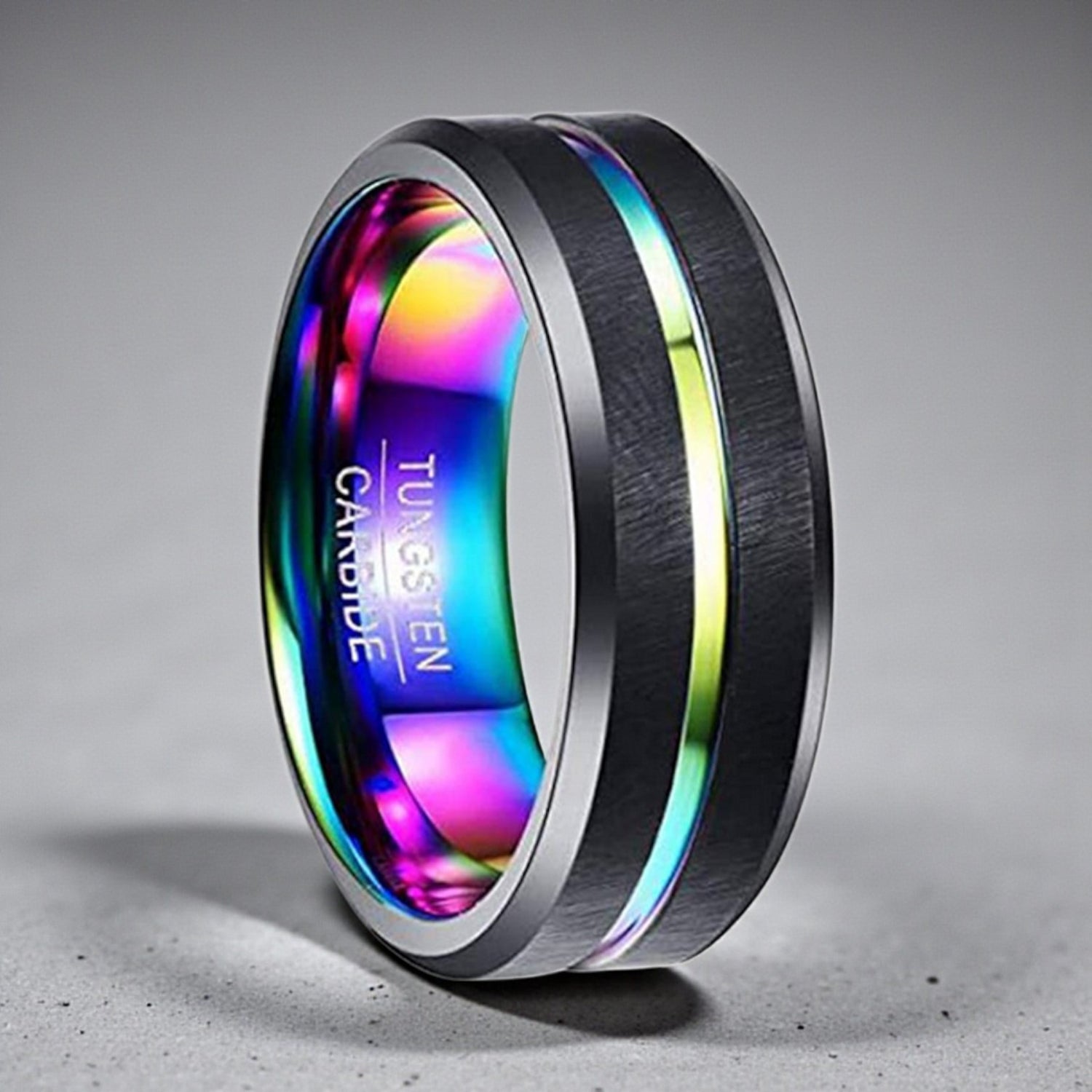 Anel em Aço de Tungsténio