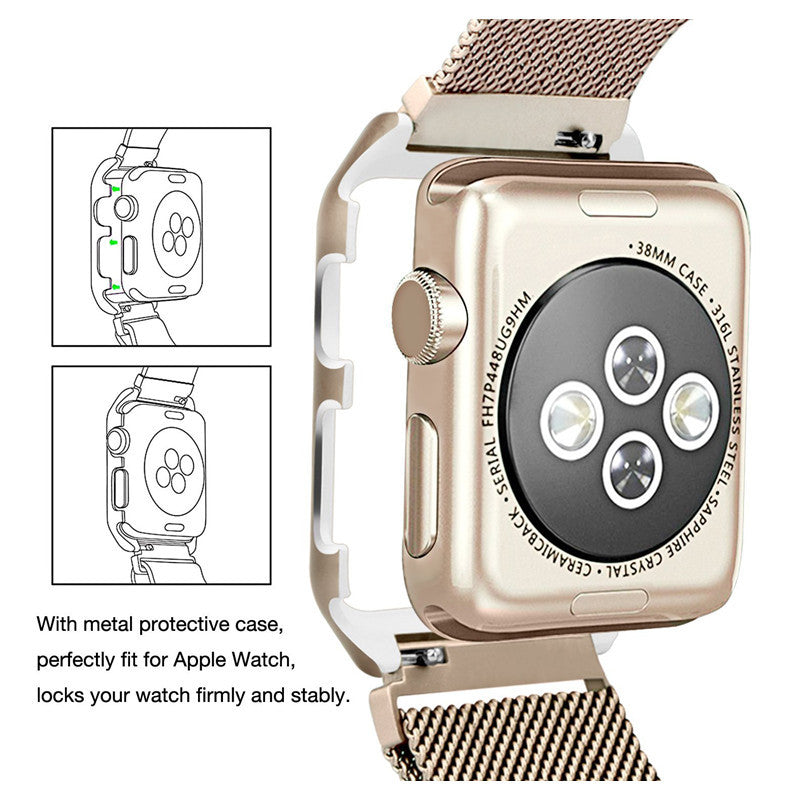 Bracelete Milanesa em Aço Inoxidável 316L para Apple Watch