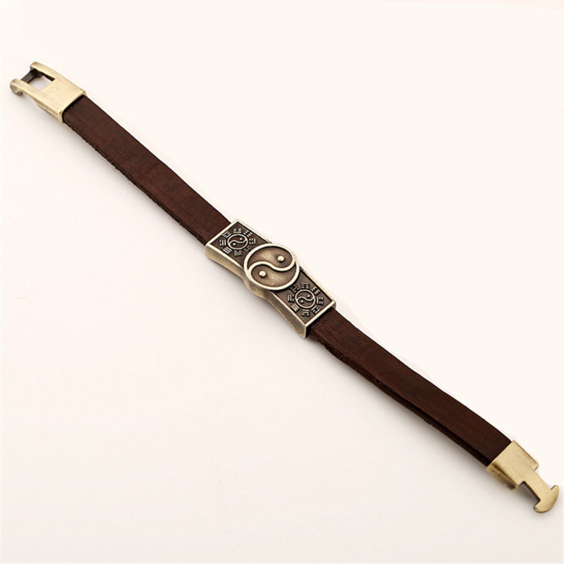 Pulseira Retro de Couro