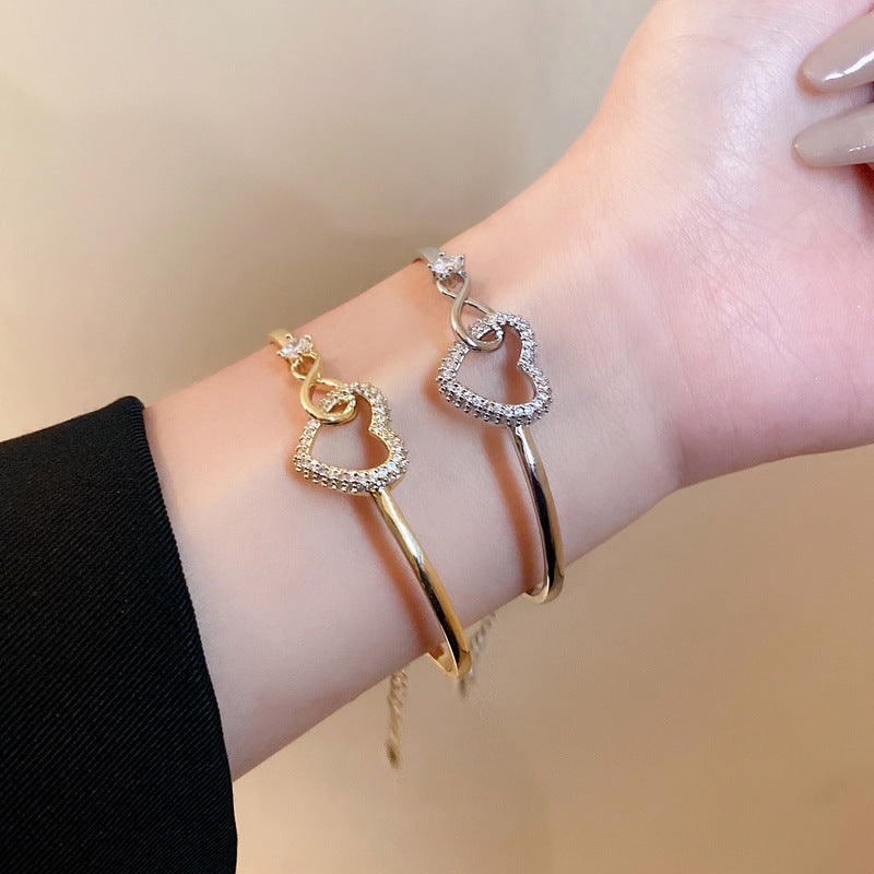 Pulseira Heart com Zircão