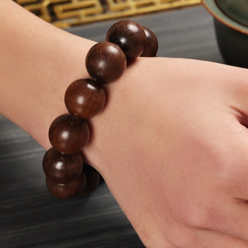 Pulseira Budista Tradicional em Madeira