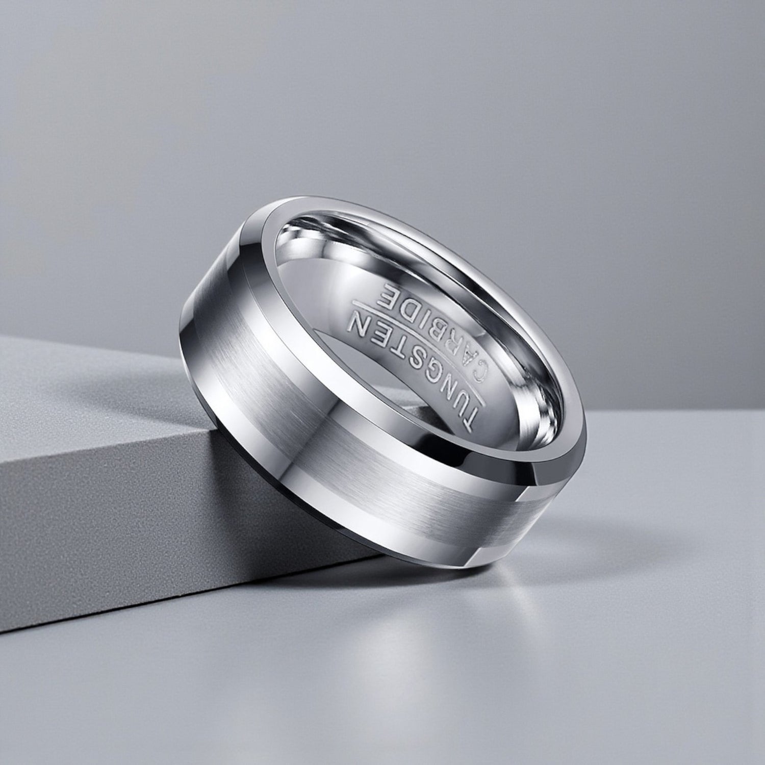 Anel em Aço de Tungsténio