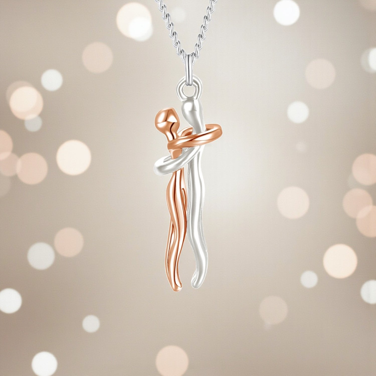 Colar Abraço com Gravação Personalizada