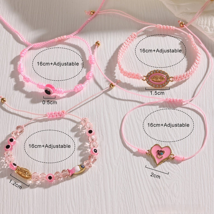 Conjunto de 4 Pulseiras Nossa Senhora