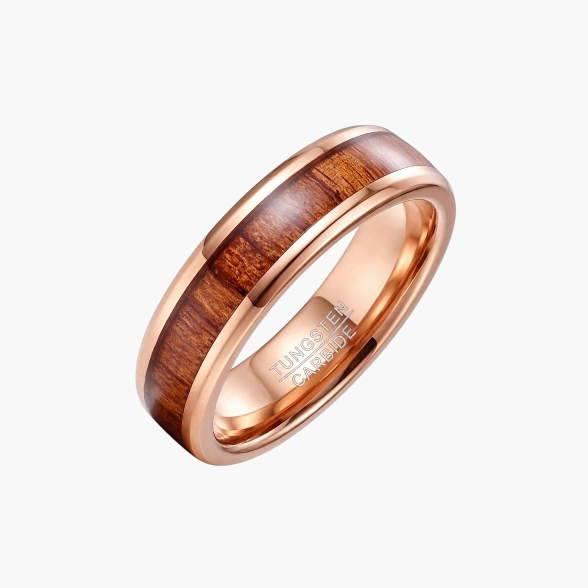 Rose Gold Tungsten Ring