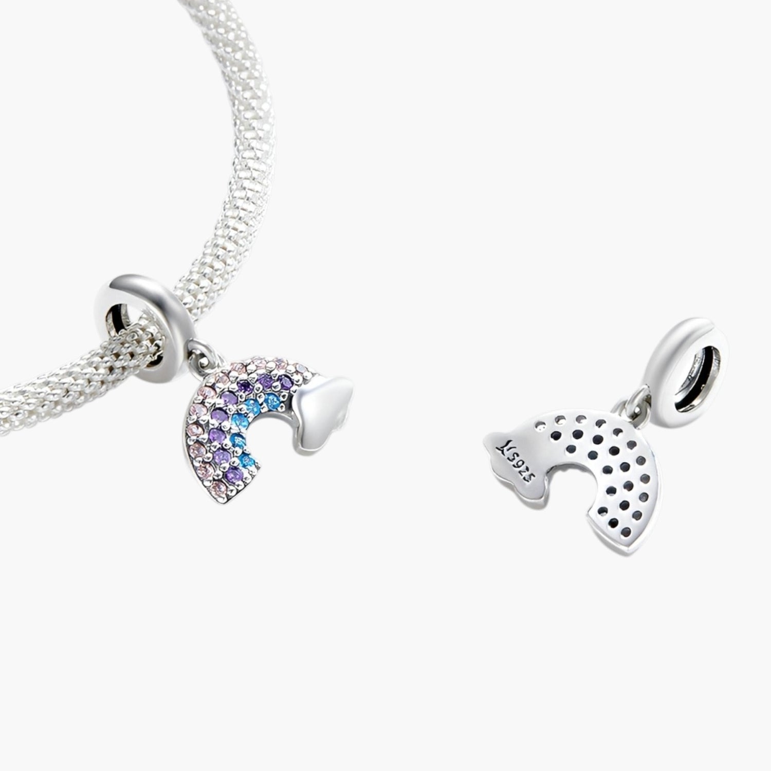 Charm Rainbow em Prata de Lei 925