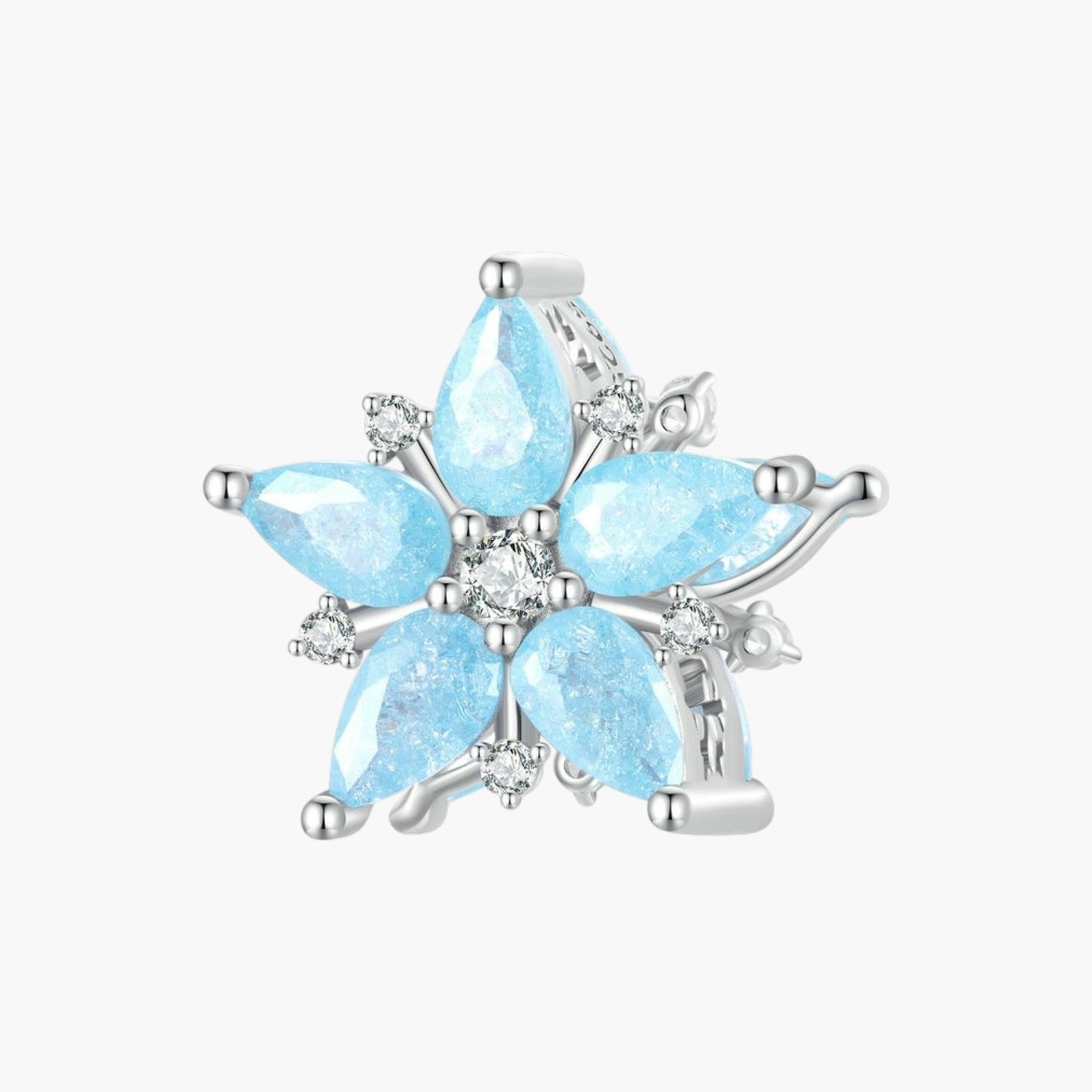 Charm Floco de Neve em Prata de Lei 925