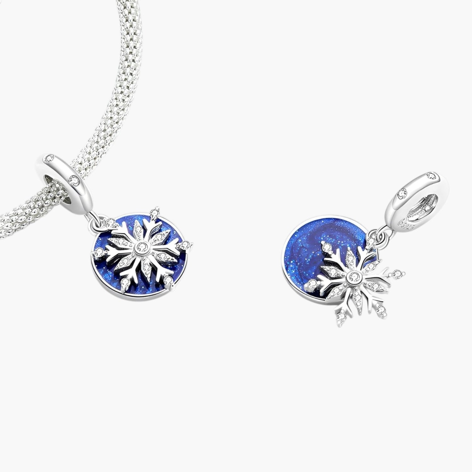 Charm Floco de Neve em Prata de Lei 925