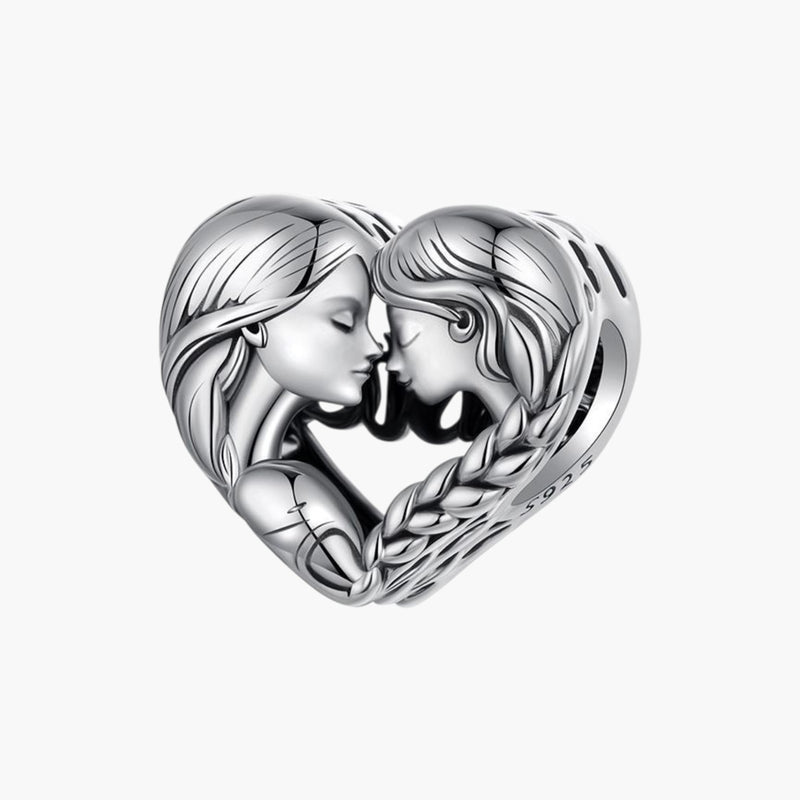 Charm Love Sisters em Prata de Lei 925