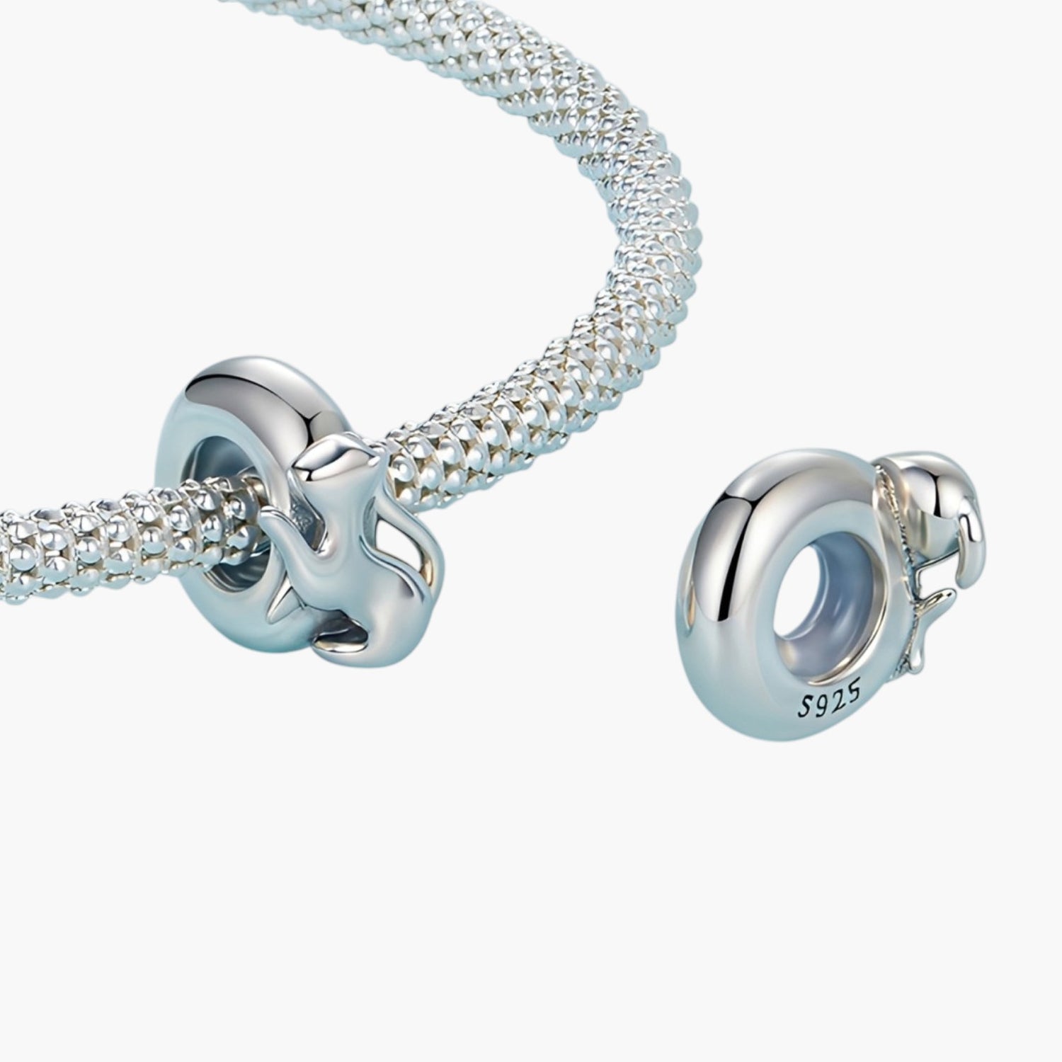 Charm Cat em Prata de Lei 925