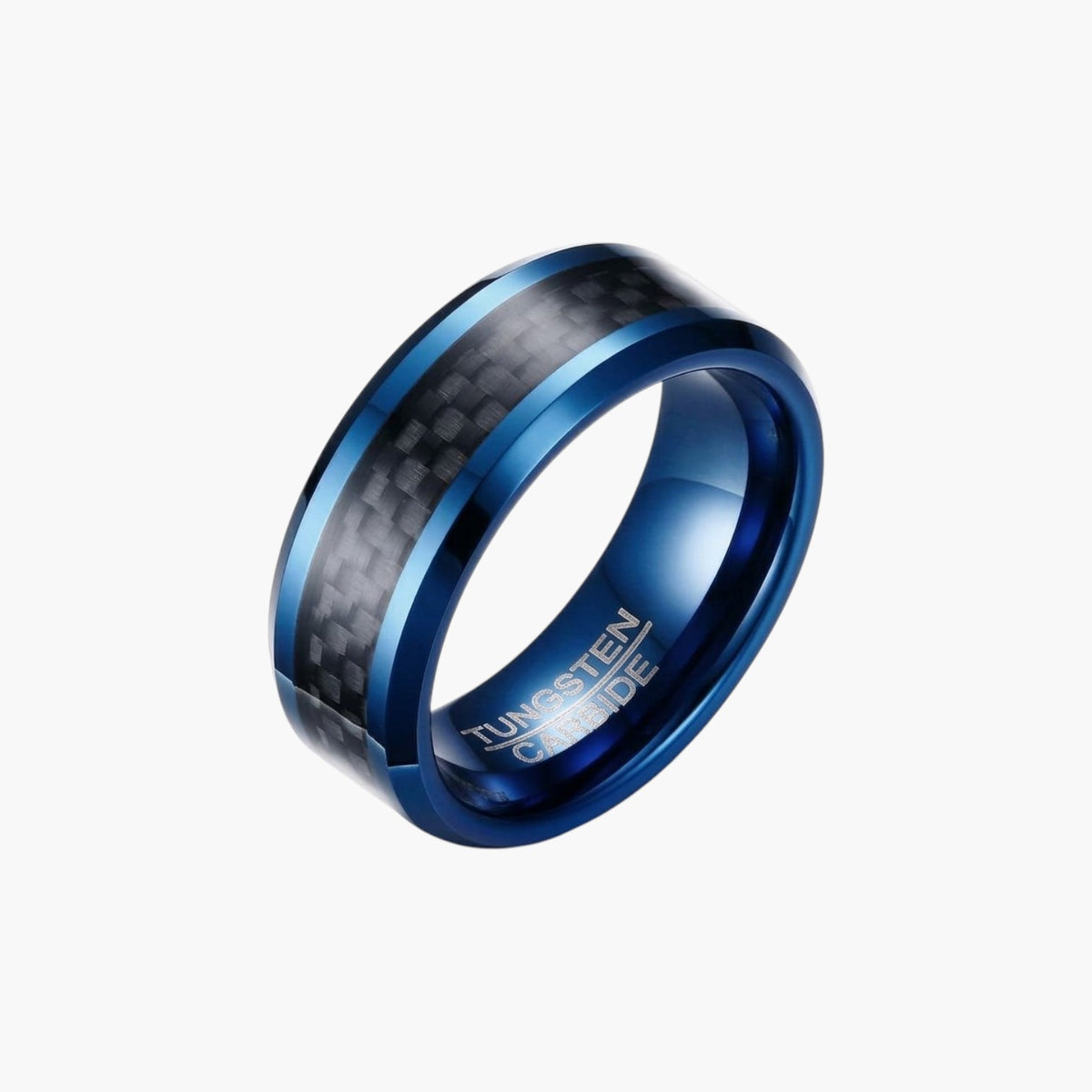 Tungsten Ring with Carbon Fiber Detail