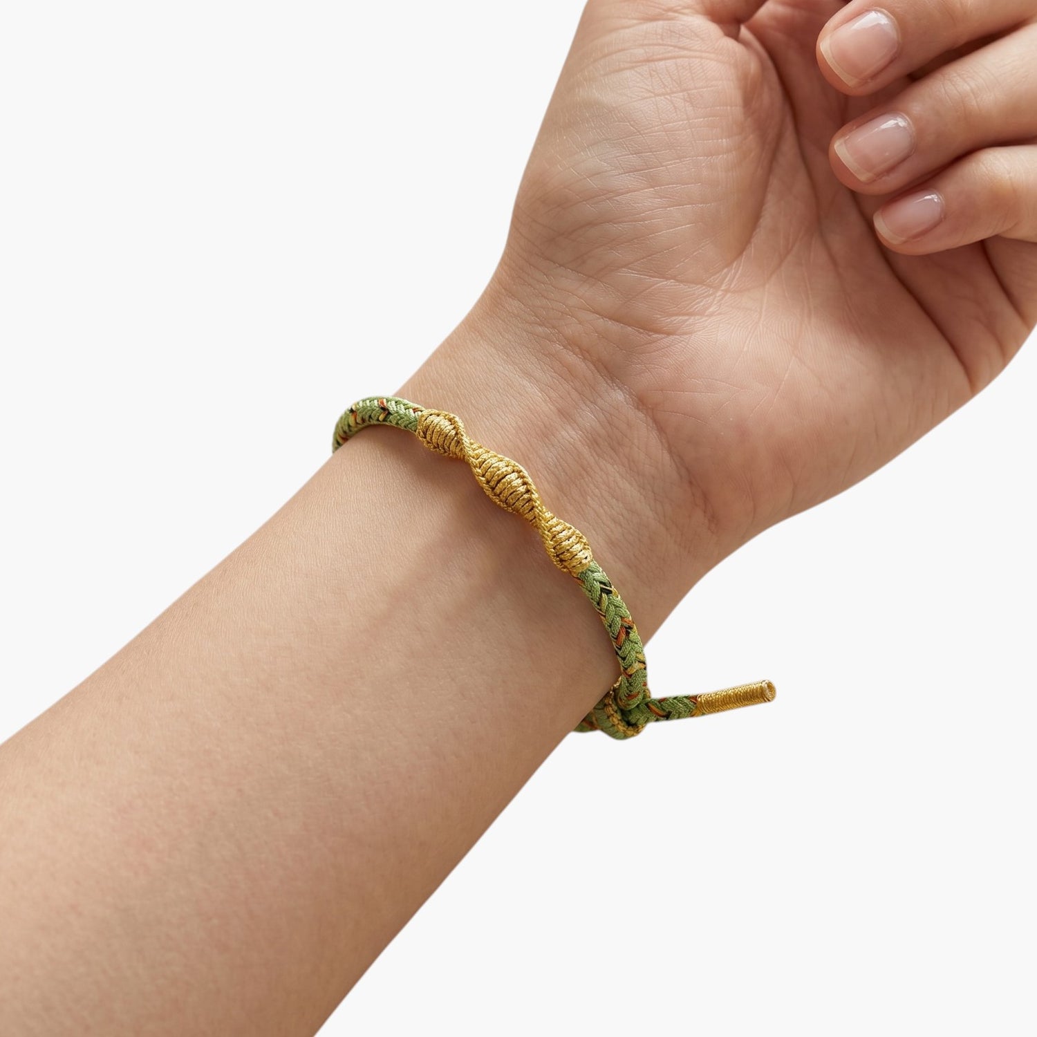 Pulseira de Corda Trançada Estilo Étnico