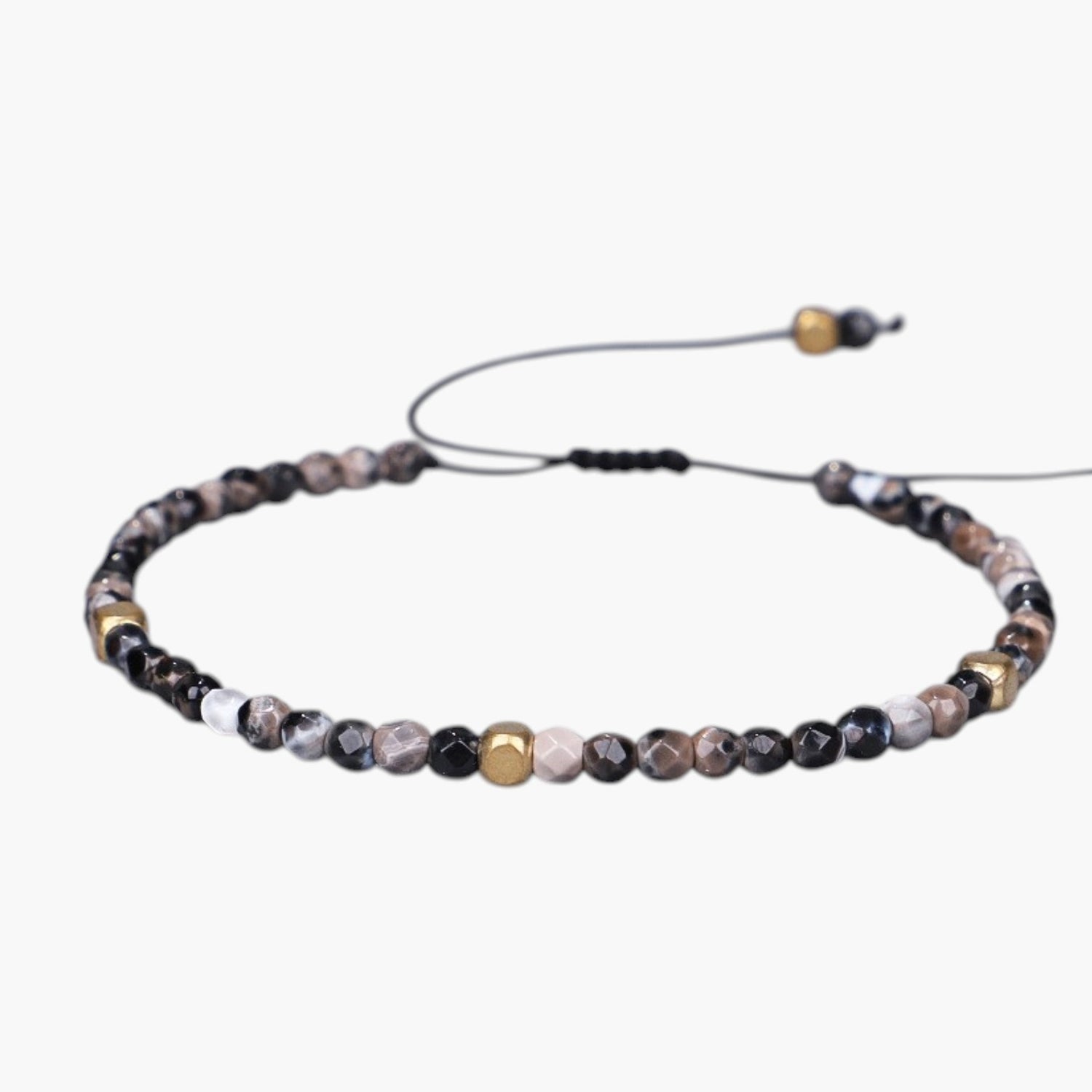 Pulseira Tibetana Ajustável em Pedra Natural