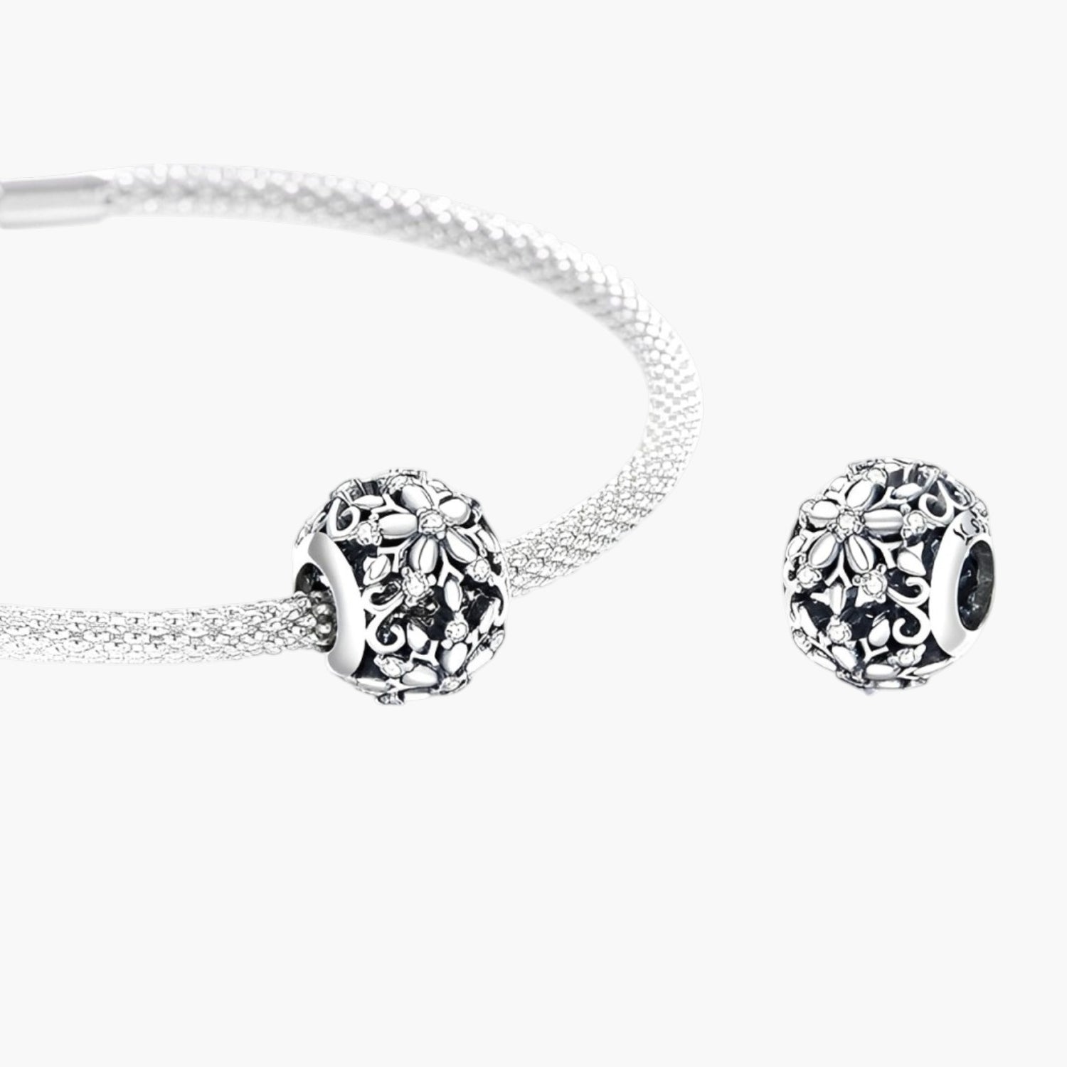 Charm Snowflake em Prata de Lei 925