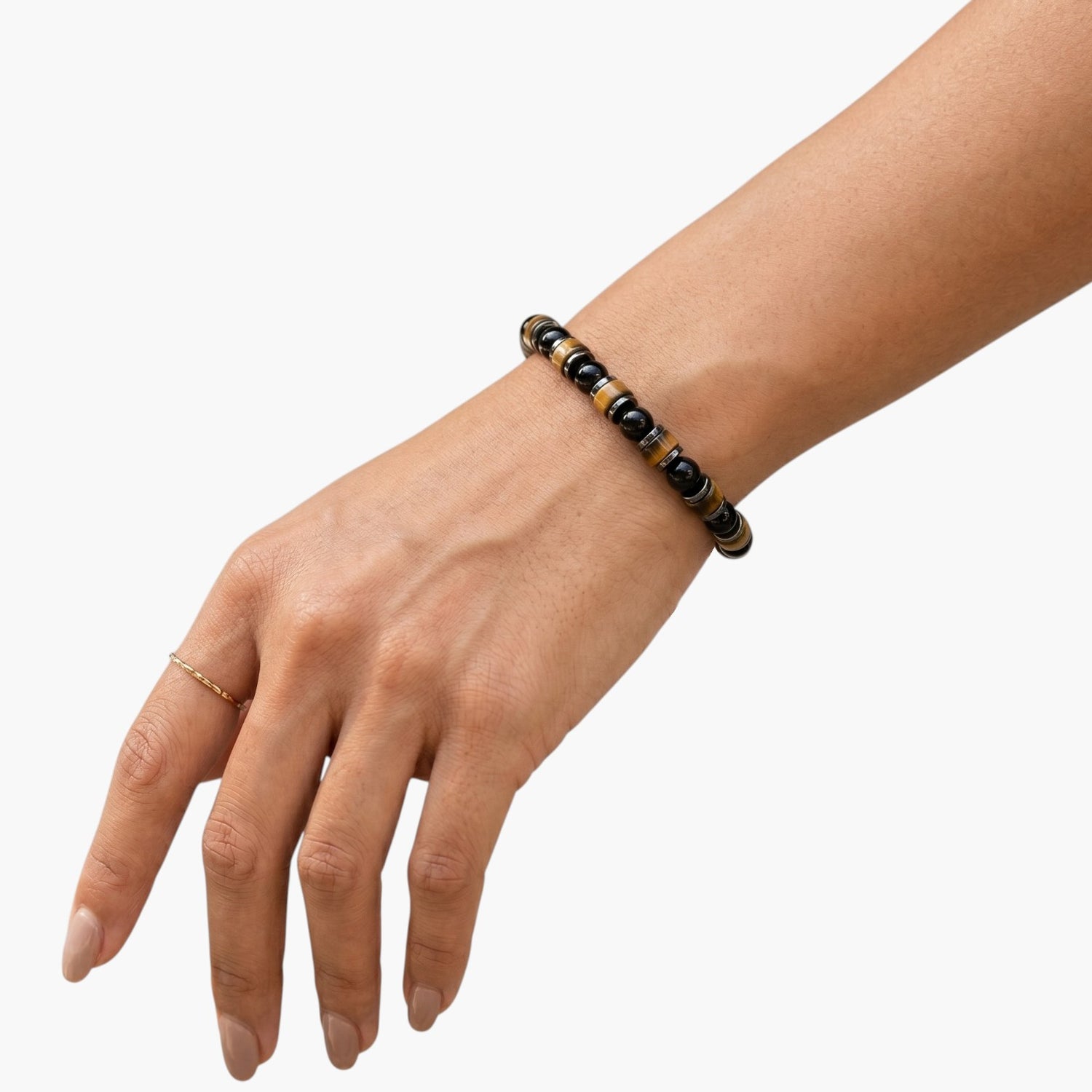 Pulseira Étnica com Pedras Naturais