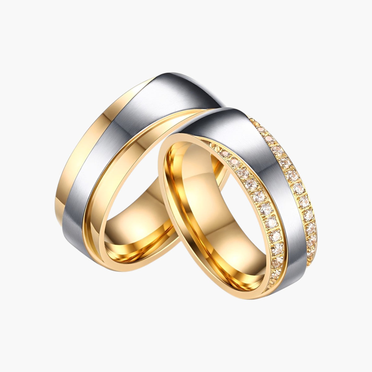 Two-Tone Stainless Steel Ring