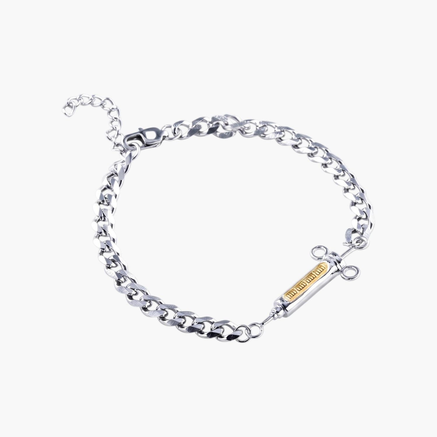 Pulseira Seringa em Aço Inoxidável