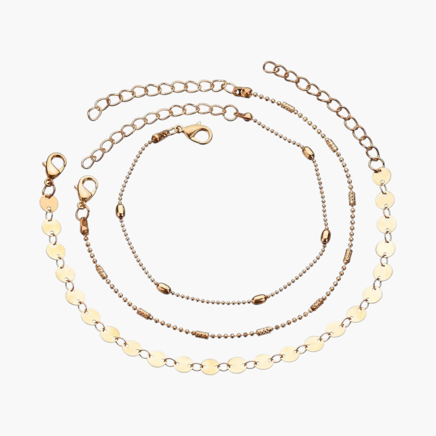 Conjunto de Tornozeleiras Elegantes
