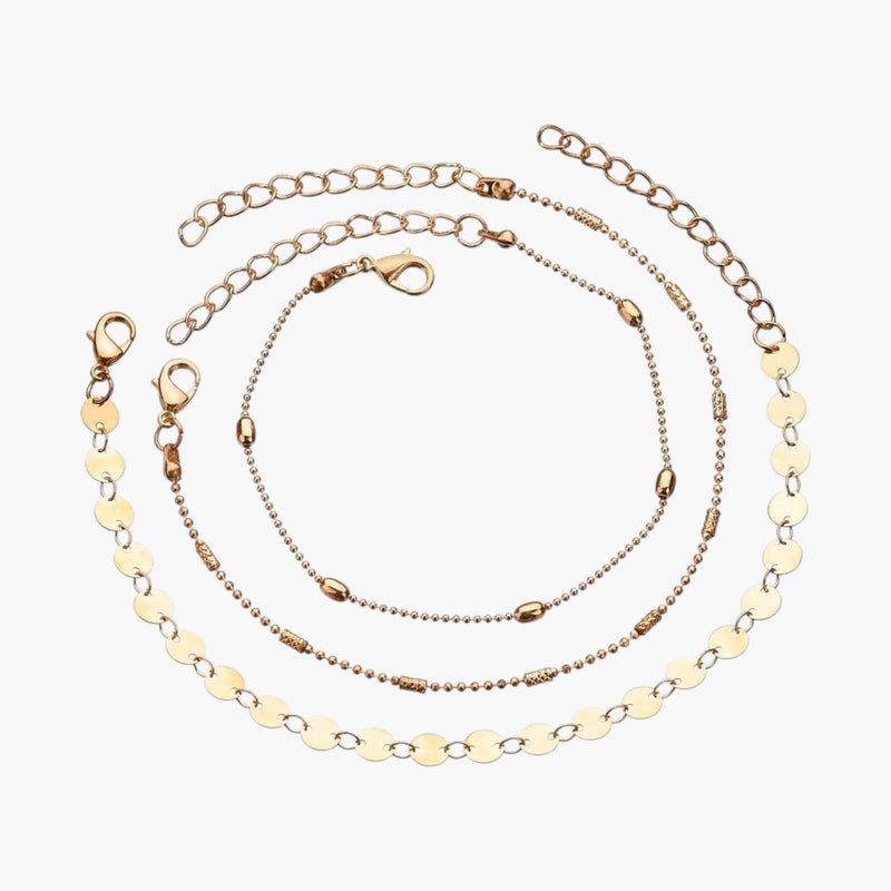 Conjunto de Tornozeleiras Elegantes