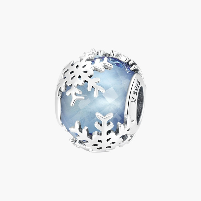 Charm Crystal Snow em Prata de Lei 925