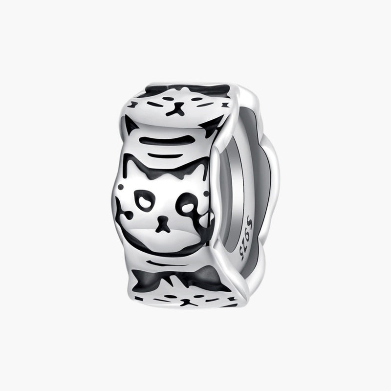Charm Gatinho em Prata de Lei 925