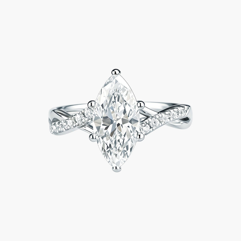 Anel Lumina em Prata de Lei 925 com Moissanite