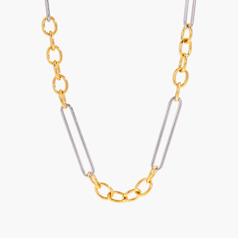 Colar Corrente Urban Chic em Aço Inoxidável