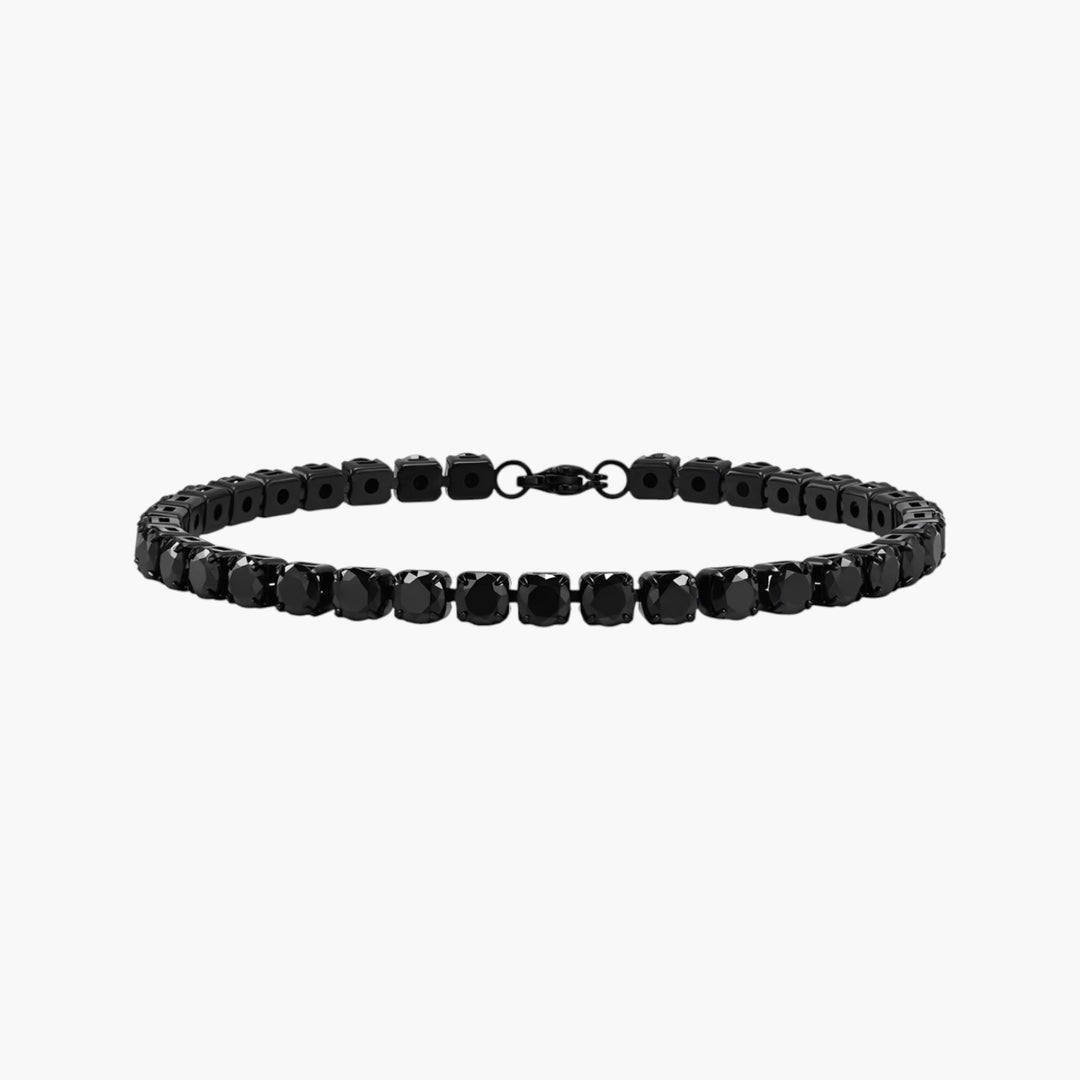 Pulseira Ténis em Aço Inoxidável com Zircónias Brilhantes