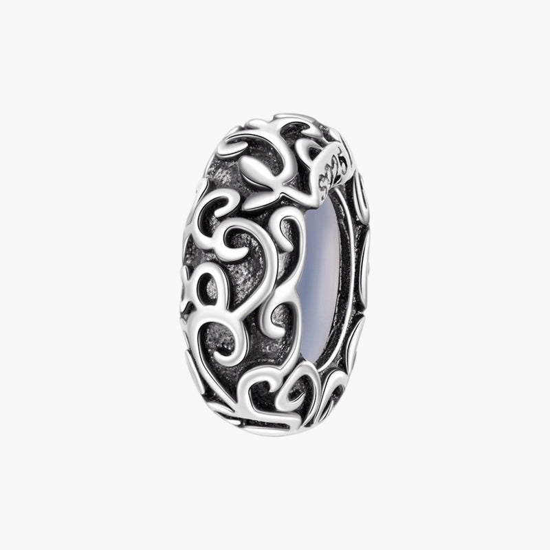 Charm com Padrão Vintage em Prata de Lei 925