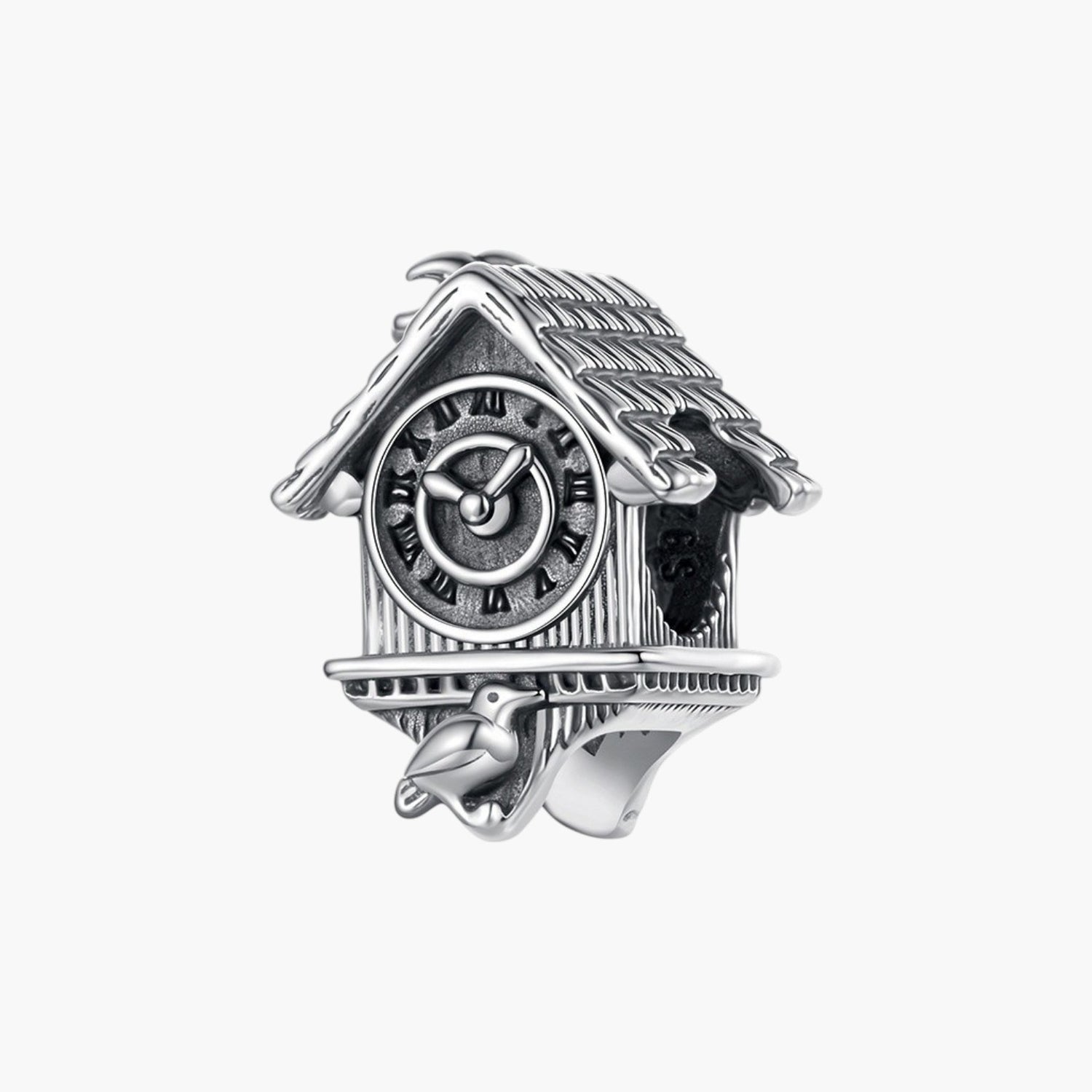 Charm Relógio Cuco em Prata de Lei 925