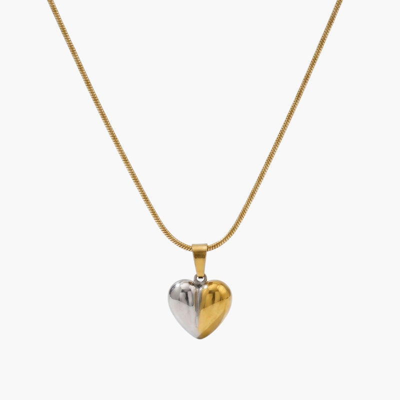 Colar Elegance Heart em Aço Inoxidável