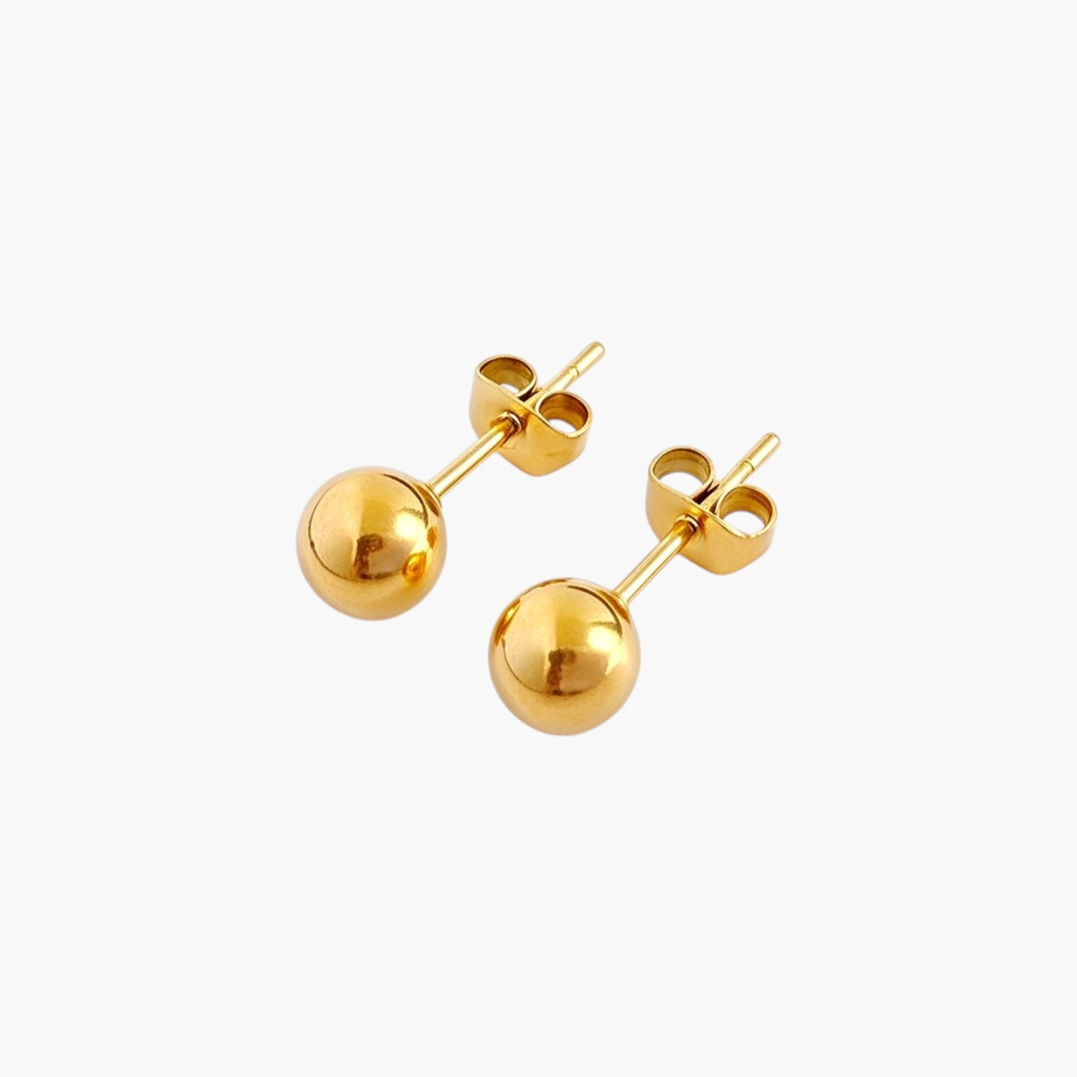 Pendientes de Esfera Clásicos en Acero Inoxidable